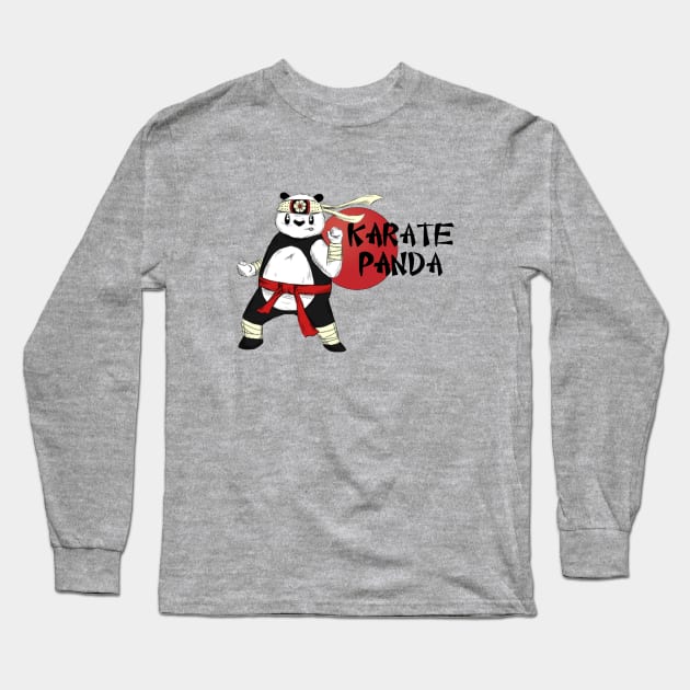 karate panda Long Sleeve T-Shirt by lilynamaste